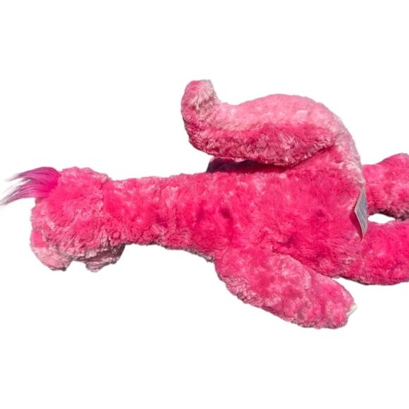 Sitting Build a Bear Pink Apatosaurus Dinosaur Plush 20in Stuffed Animal Toy - Picture 7 of 16